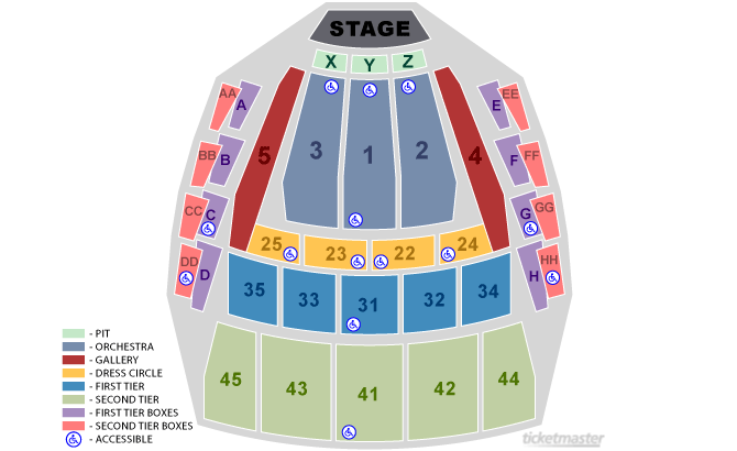 Pnb Mccaw Hall Seating Chart